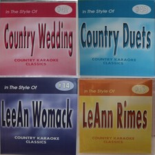 COUNTRY DUETS WEDDING/LeeAN WOMAK/ LeANN RIMES 4 CD G COUNTRY KARAOKE CLASSICS