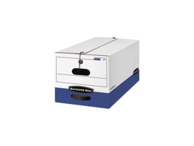 Bankers Box 00012 Liberty Max Strength Storage Box, Legal, 15 x 24 x 10, White/B