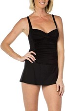 Rose Marie Reid Ladies' Swim Dress Black ,S 