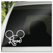 6" Mickey Mouse Ears Love Disney Vinyl Decal Sticker