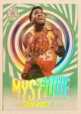 2019-20 Illusions Donovan Mitchell Green Emerald Mystique SP #13 Acetate Cavs