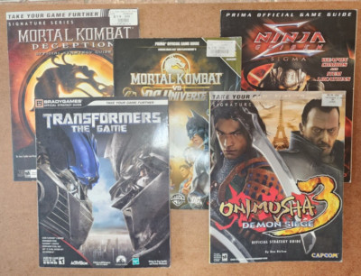 5 PRIMA & BRADY Game Guides - MORTAL KOMBAT, ONIMUSHA, NINJA GAIDEN SIGMA More