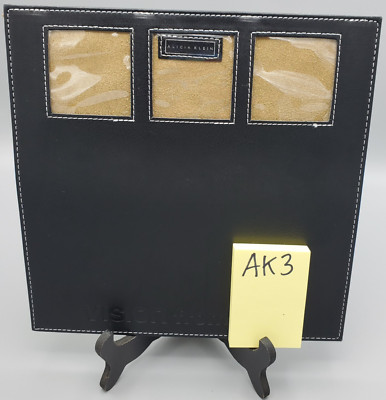 Alicia Klein Executive Mousepad Black Faux Leather Embossed AMD Vision Logo AK3
