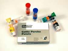 DIADENT Gutta Percha Points Endodontics (120 Pieces) All sizes Vial Packaging