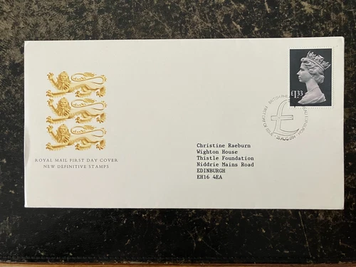 United Kingdom 1984 - Elizabeth II £1.33 stamps FDC Edinburgh, Philatelic Bureau