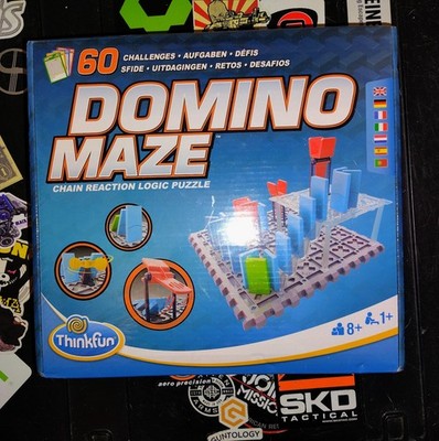 ThinkFun Domino Maze Stem Chain Reaction Logic Puzzle with 60 Challenges