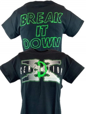 DX Break It Down D-Generation X Mens Black T-shirt