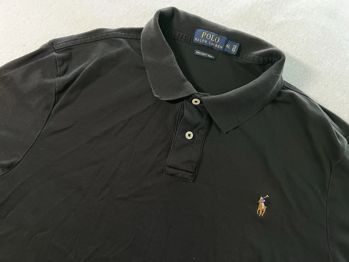 Polo Ralph Lauren Size L Black Polos for Men for sale | eBay