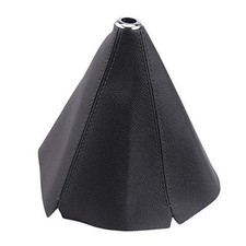 PU Leather Shift Boot, Shift Knob Dust Cover with Stitching Black