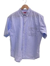 Supreme Supreme Short Sleeve Shirt M Cotton BLU