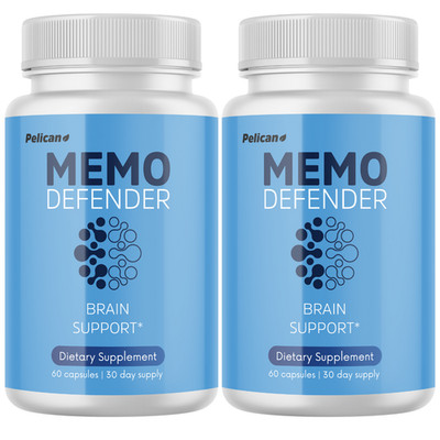 Memo Defender- Brain Support- 2 Bottles- 120 Capsules