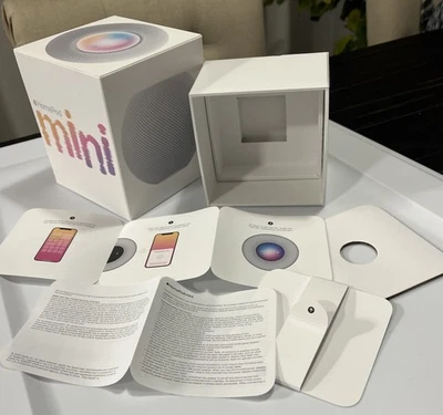 Apple HomePod Mini Smart Speaker White- EMPTY BOX ONLY - image 1 of 4
