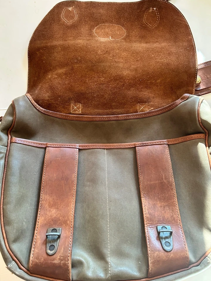 Maletín/bolso LL Bean de lona encerada y cuero Foto 3 de 4