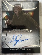 2024 Topps Star Wars Masterwork ANDY SERKIS Auto On-Card -Supreme Leader Snoke