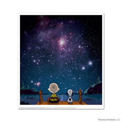 Peanuts ''Stars'' Numbered Limited Edition Cartoon Art