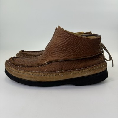 Vintage CARL DYER Rendezvous Moccasin Boots With Vibram Sole Men s 11/12 READ