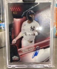2023 Topps Chrome Black Jazz Chisholm Jr. Marlins #CBA-JC Red Refractor Auto /5
