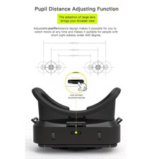 3D VR Headset] 1pc 3D VR Headset | Smart Virtual Reality Glasses VR Helmet for i