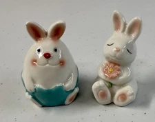 *BRAND NEW* Cracker Barrel Salt And Pepper Shaker Pair Of 2 Bunny Ceramic 2”