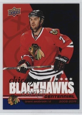 2025 Chicago Blackhawks Centennial Windy City Blue 43/65 Brent Seabrook #12 0he