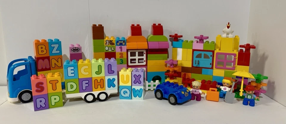 Enorme Lote Mixto Lego Duplo Piezas y Piezas Construcción Creativa Todo En Una Caja De Diversión Foto 2 de 4