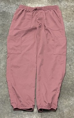Abercrombie Kids Preppy Pink Drawstring Cargo Joggers Pants Kids Size 15/16