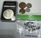 1921 P Morgan Silver $, w/1873 3-Cent Nickel, 1854 Large Cent, MORE COBM-9420