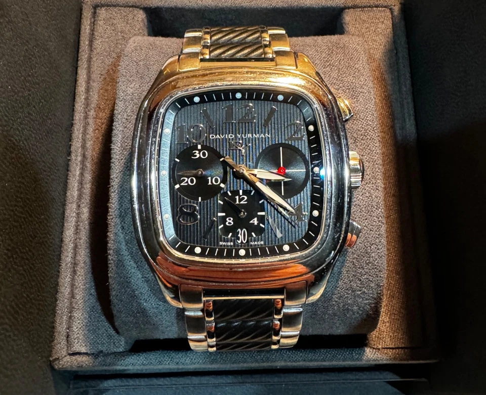 David Yurman Automatic Thoroughbred Watch Stainless Steel with Rubber Bracelet - Image 2 of 4