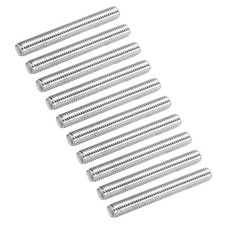 30Pack Fully Threaded Rod M8 x 60mm 1.25mm Pitch 304 Stainless Steel Right Hand