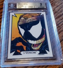 1989 Comic Images Marvel Todd McFarlane #3 Venom Rookie Card RC BGS 9 MINT RARE