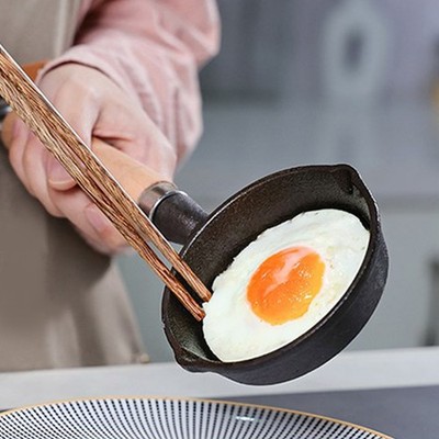 Mini Egg Pan Multifunctional Prevent Stick Even Heating Small Egg Frying Pan