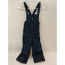 Lands End Kids 6 The Squall Snow Bib Overalls Blue Grow-A-Longs Winter Pants