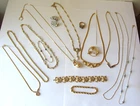 LOT Vintage Estate COSTUME JEWELRY Signed Crown Trifari 1928 AVON Weiss