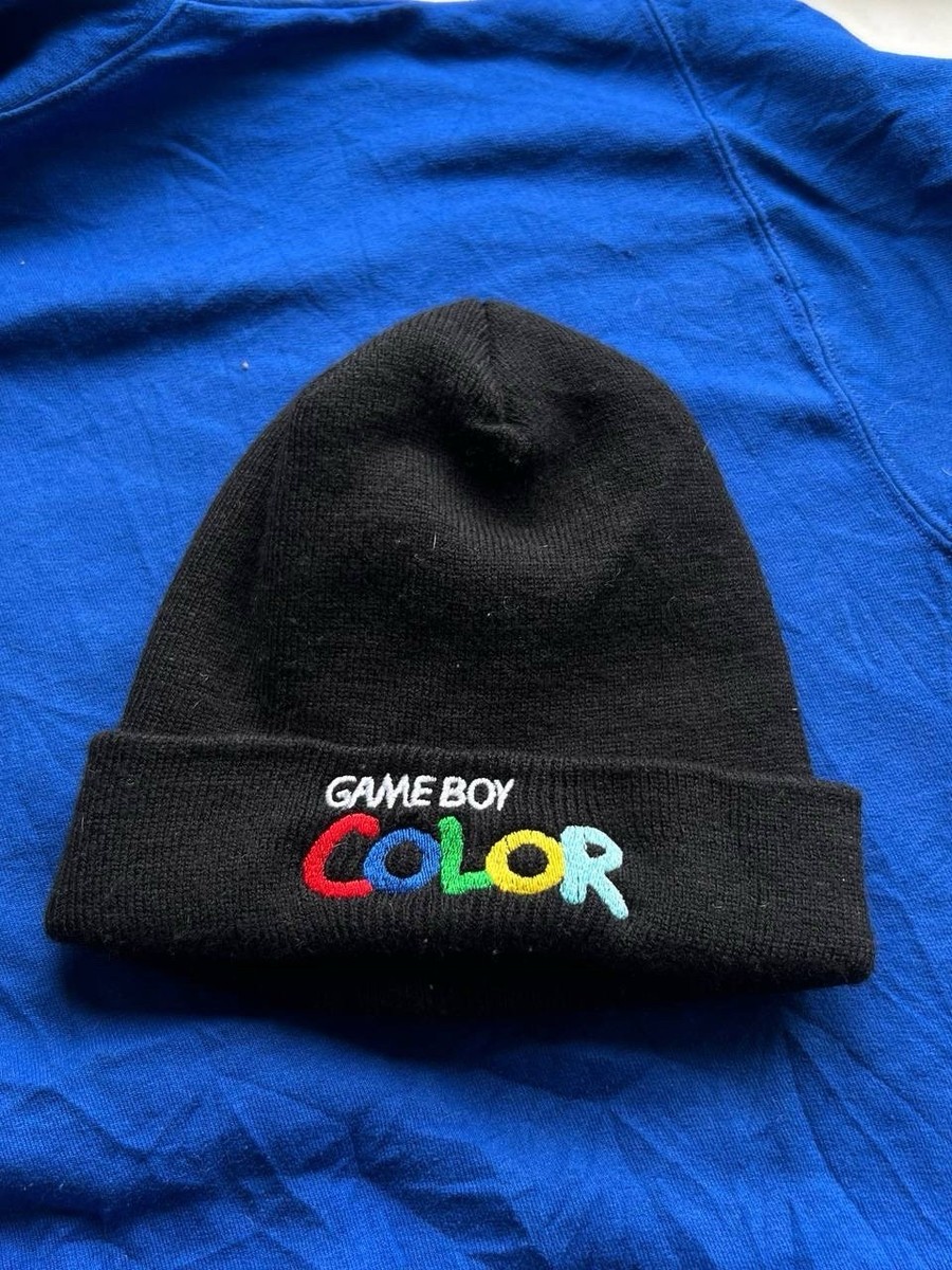 90s Nintendo Game Boy Color Beanie Black Hat Vintage Game Boy Y2K