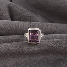 Amethyst Gemstone 925 Sterling Silver Designer Promise Ring Gift For Engagement