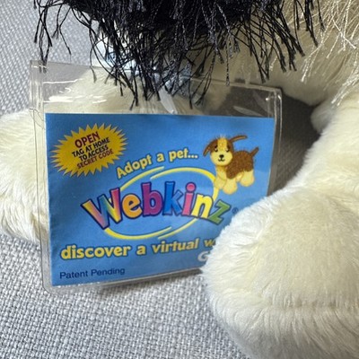 Webkinz Cheeky Dog With Code Black And White Mini Puppy Dog Plush