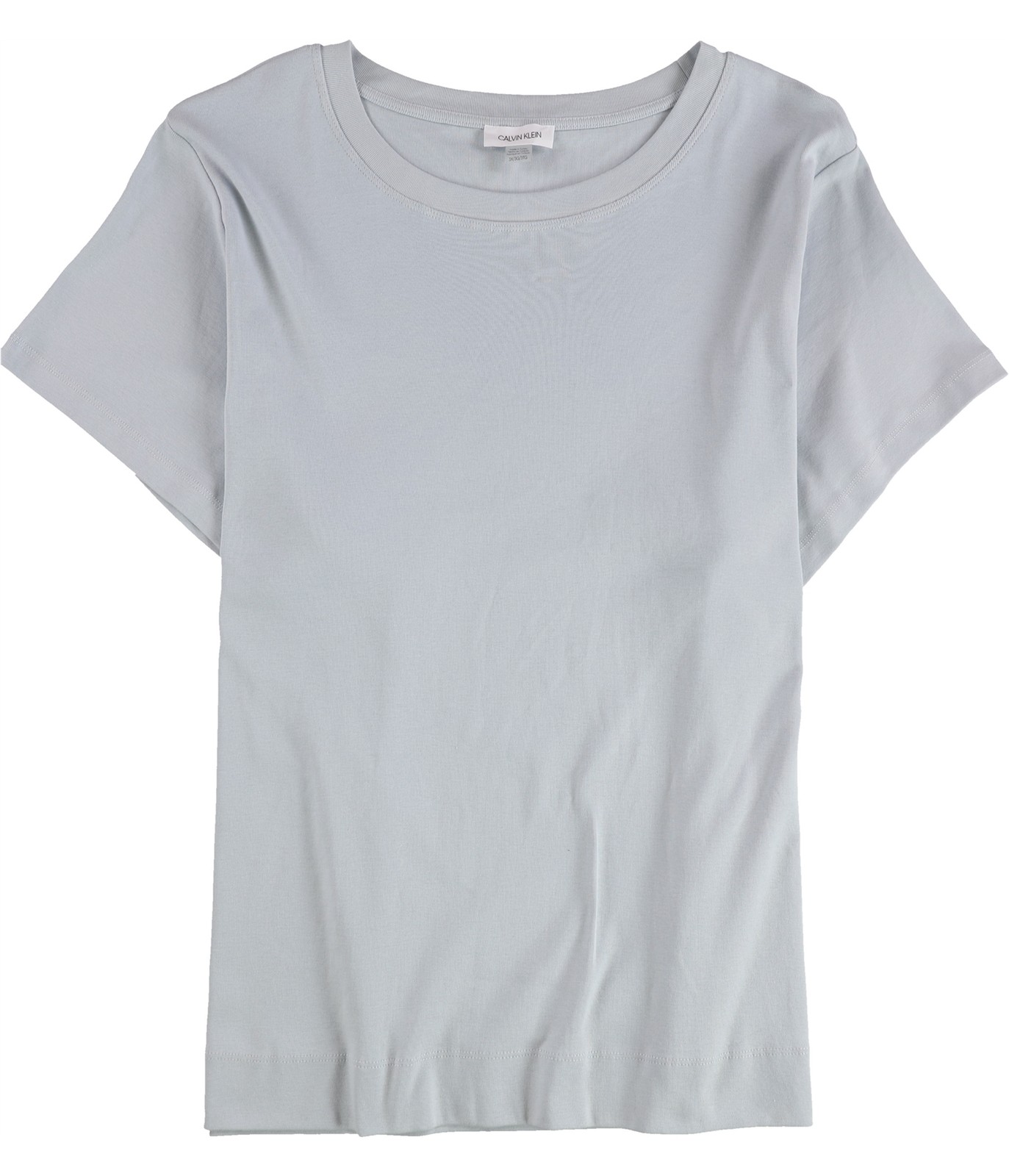Calvin Klein Womens Solid Basic T-Shirt, blue, Pl… - image 1