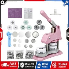 Button Maker Badge Pink Machine 1 1.25 2.25" 300pcs 25 32 58mm Parts Press Kit