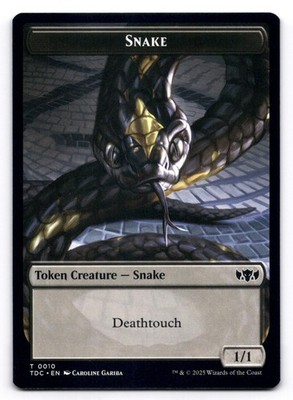 Snake // Myr Double-Sided Token NM Commander: Tarkir: Dragonstorm 10 // 30 MTG