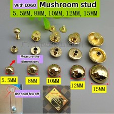 Metal Rivet Snap Button Screw Stud Set for Handbag Repair Replacement Hardware