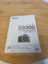 Nikon D3300 Instruction Owners Manual D3300 Book NEW