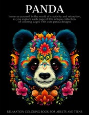 Panda Coloring Book For Adults and Teens: Panda Mandala Patterns - Stress Relief