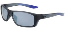 New Nike CT8228-012 Matte Black/blue Brazen Shadow Sunglasses, Dark Grey Lenses