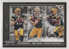 2017 Panini Playoff Flea Flicker Aaron Rodgers Jordy Nelson Ty Montgomery #4 fm0