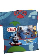 Thomas The Train Friends Toddler Bed Set Comforter fitted flat sheet pillowcase