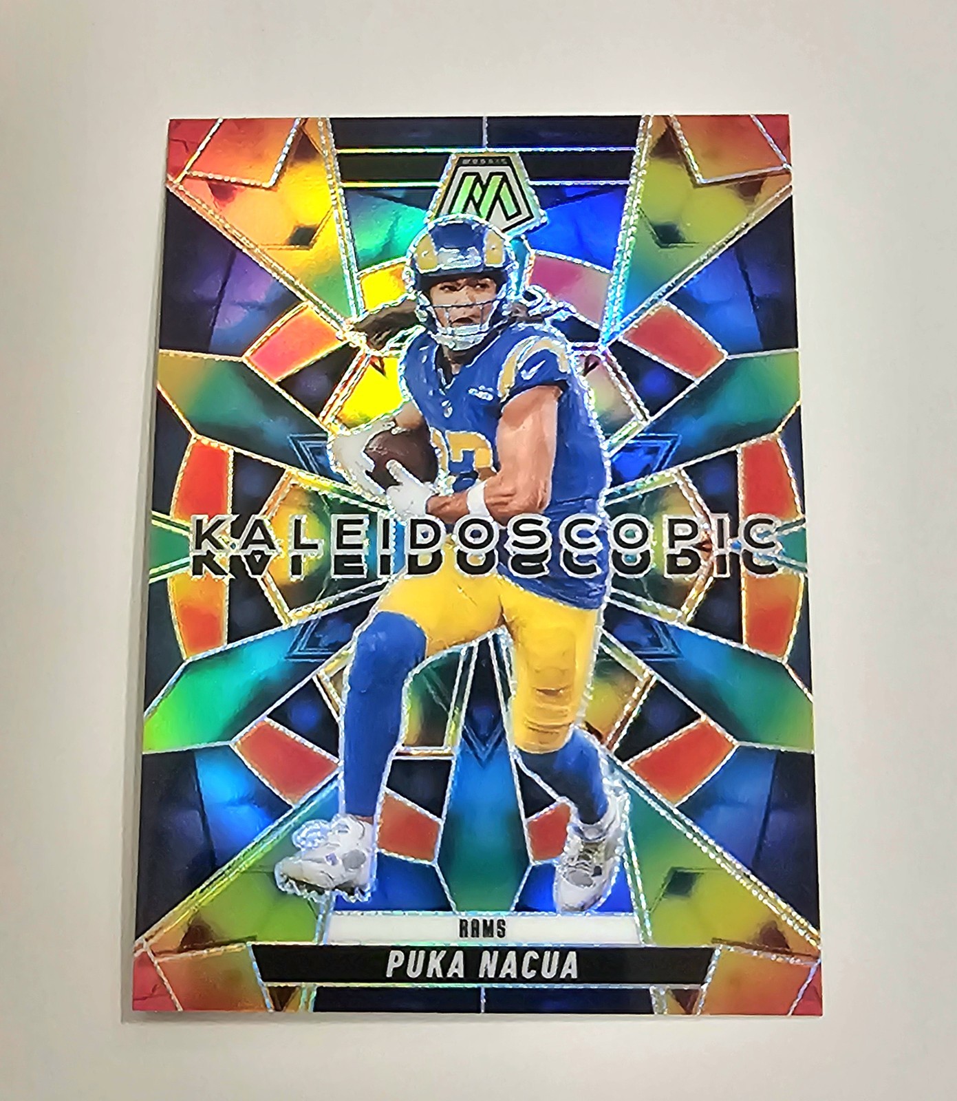 2025 Panini Mosaic Puka Nacua Kaleidoscopic Prizm SSP Case Hit LA Rams & 5 More