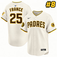 Ty France 25 San Diego Padres Mlb Baseball Pinstripe Fan Shirt S-5xl