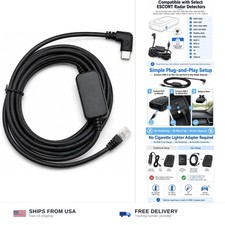 USB C to RJ11 Radar Detector Power Cord for Escort MAX 360c 12.1ft