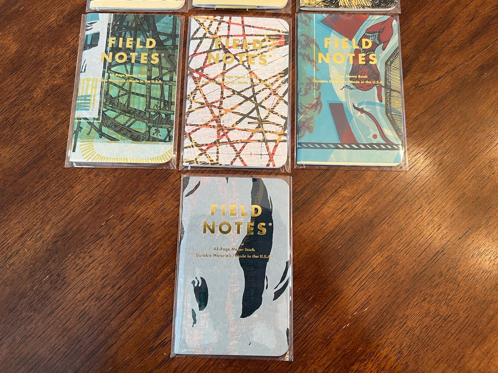 Field Notes Landland Dead Print Lot 7 Notebooks 