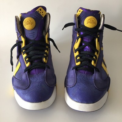 Reebok Shaq Attaq Retro LSU Lakers Purple Basketball Sneaker Men's